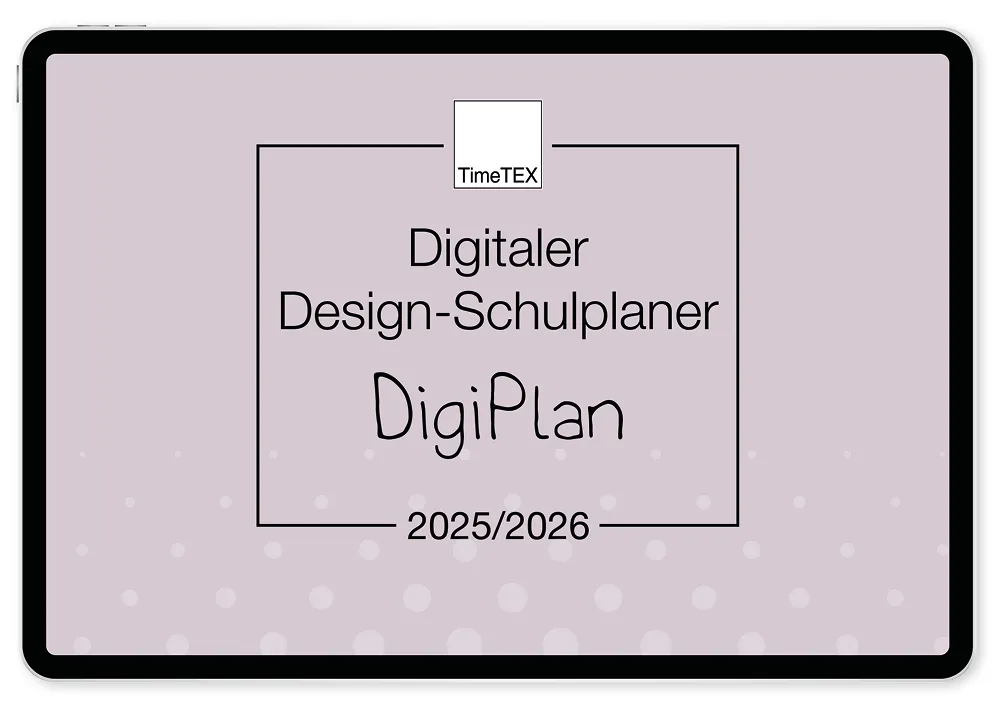TimeTEX Digitaler Design-Schulplaner DigiPlan 2025/2026, malve