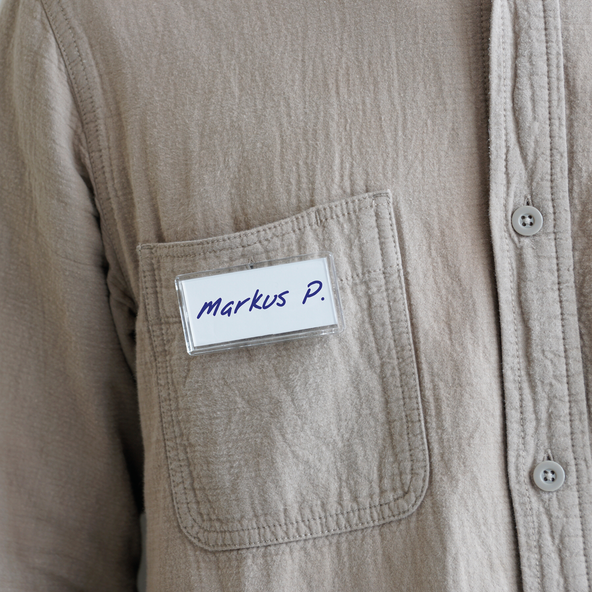 Zestaw identyfikatorów, magnetyczny, 5 sztuk.