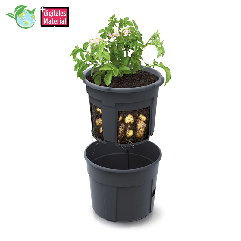 Anzucht- und Beobachtungstopf für Kartoffeln, 2-tlg.