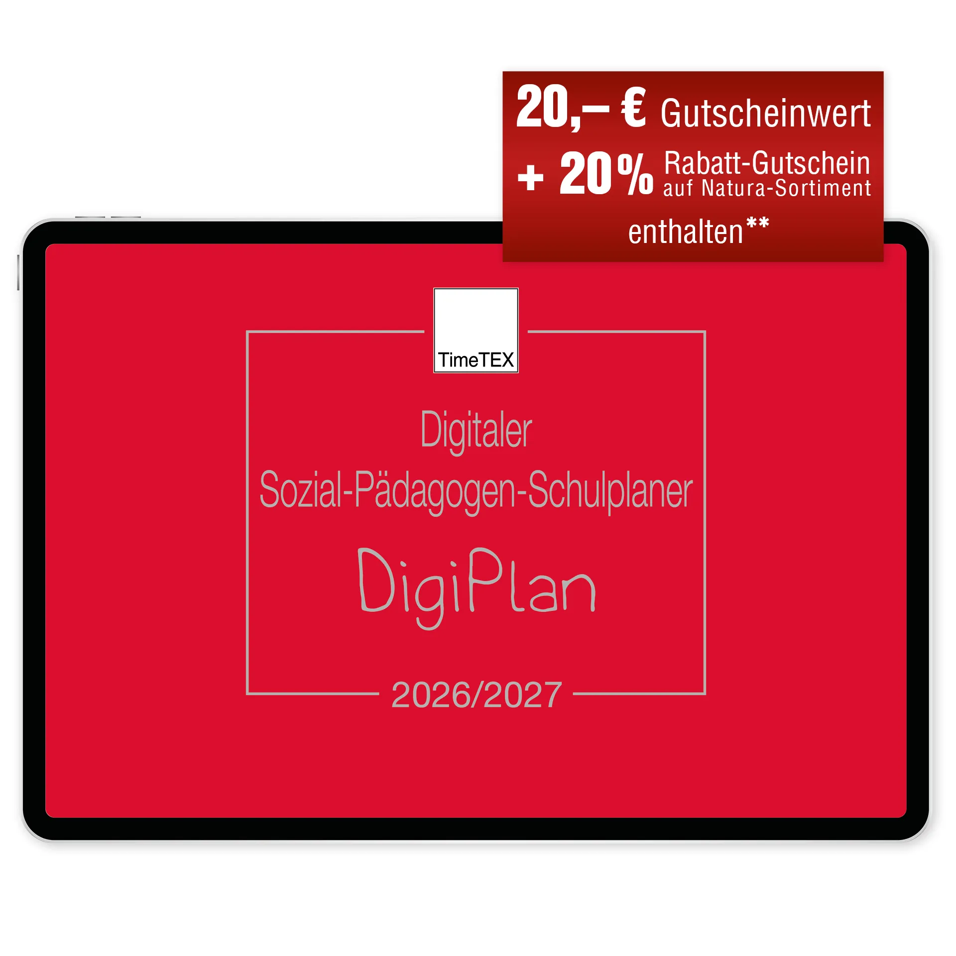 TimeTEX Digitaler Sozial-Pädagogen-Schulplaner DigiPlan 2026/2027