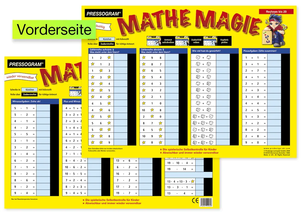 TimeTEX Zaubertafel "Mathematik" Rechnen bis 20