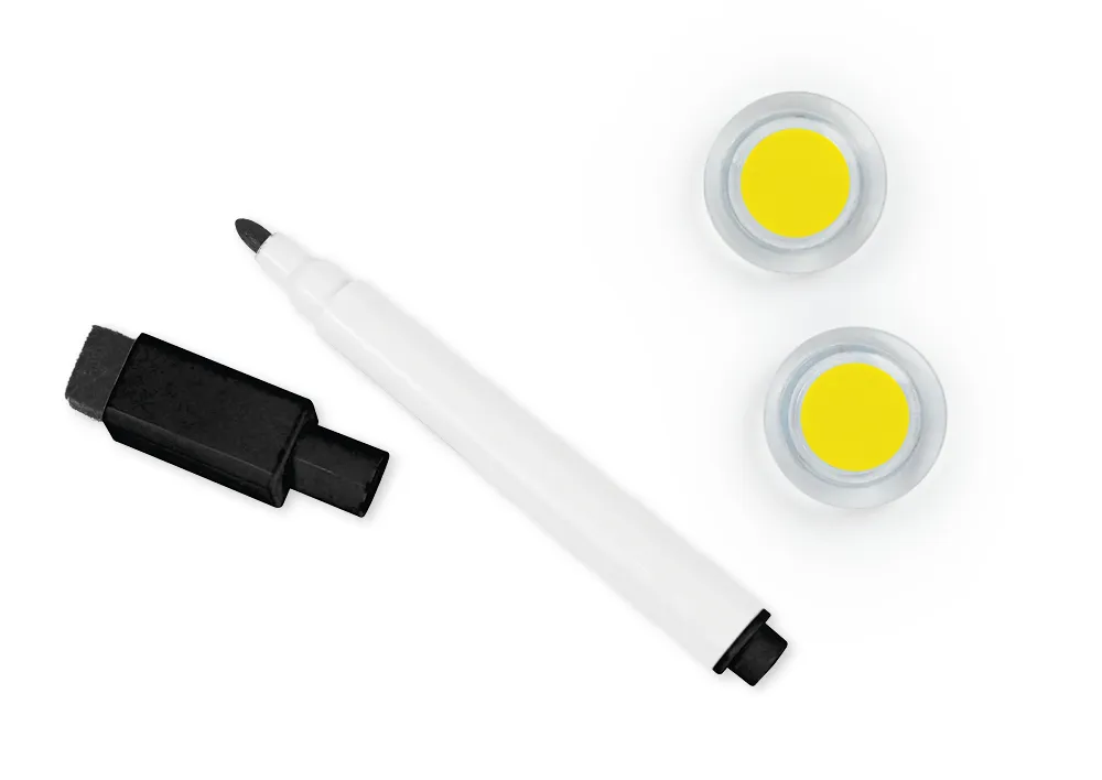 Klassset Prima-Colori skrivtavla, magnetisk, 25 st i kartong