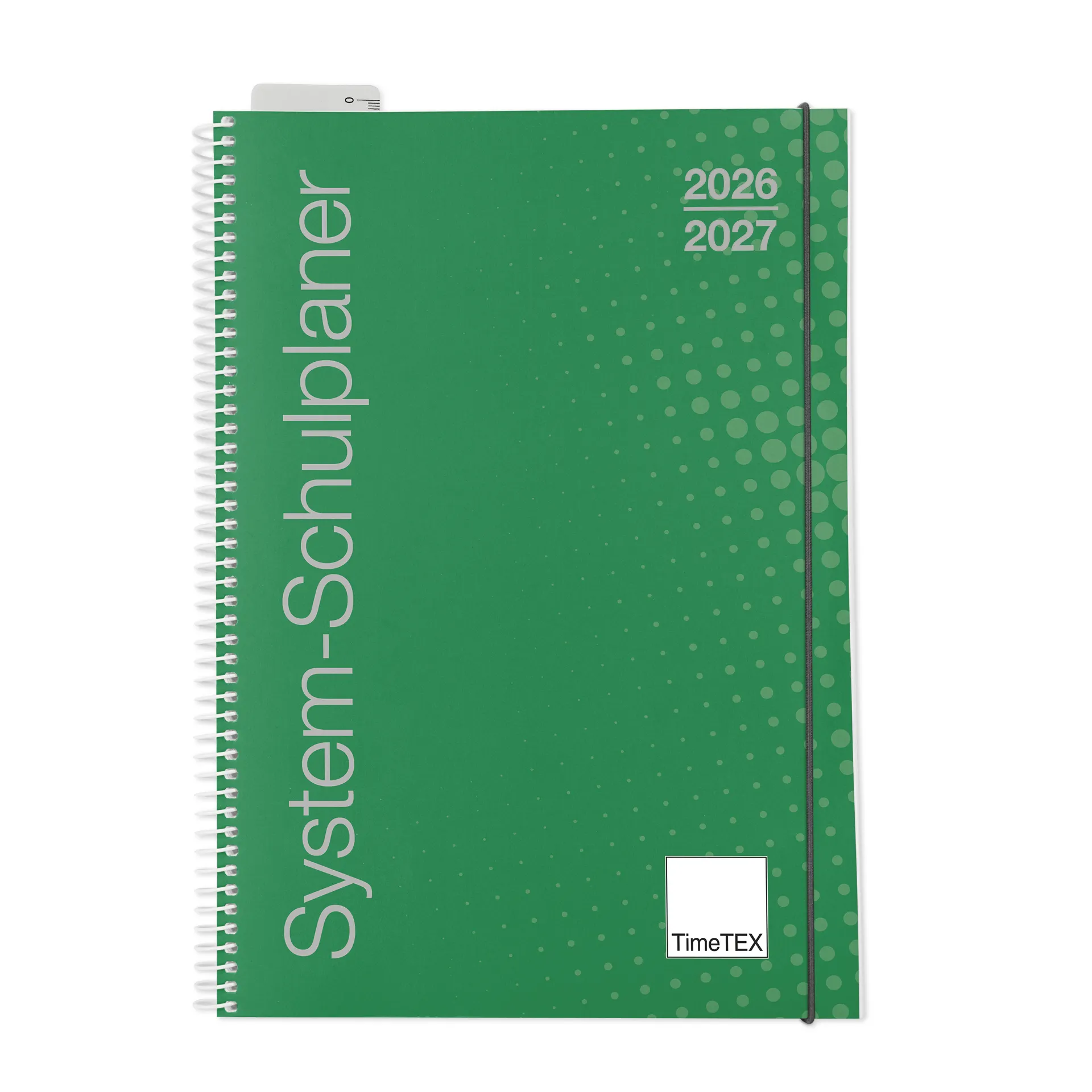 TimeTEX System-Schulplaner A4, grün 2026/2027