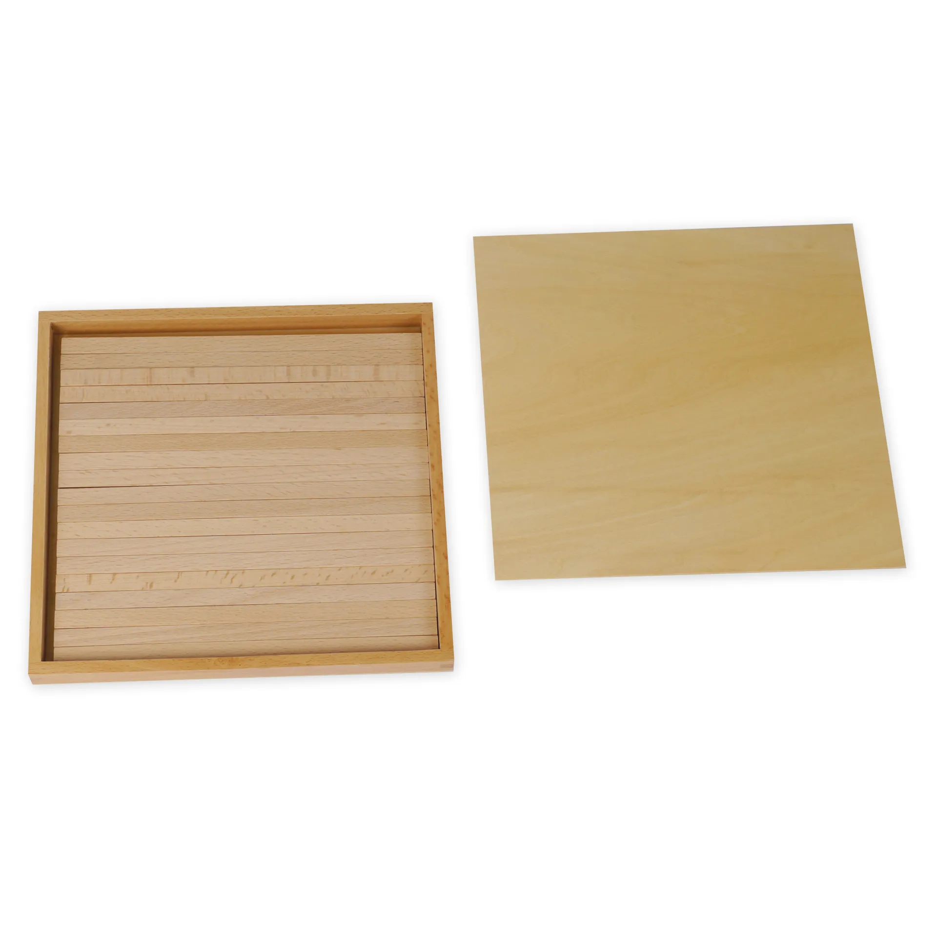TimeTEX Kasten mit Prismen zur Braunen Treppe "Montessori Premium"