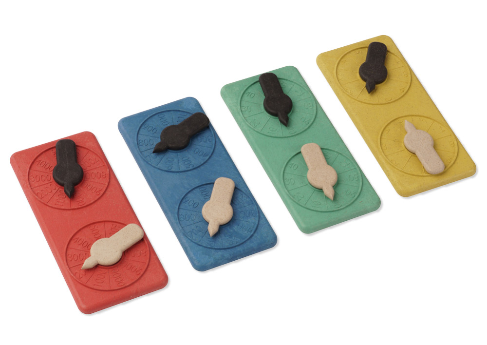 Hagemann Drehzeiger-Set für Dezimalstellenwerte, 4-tlg.