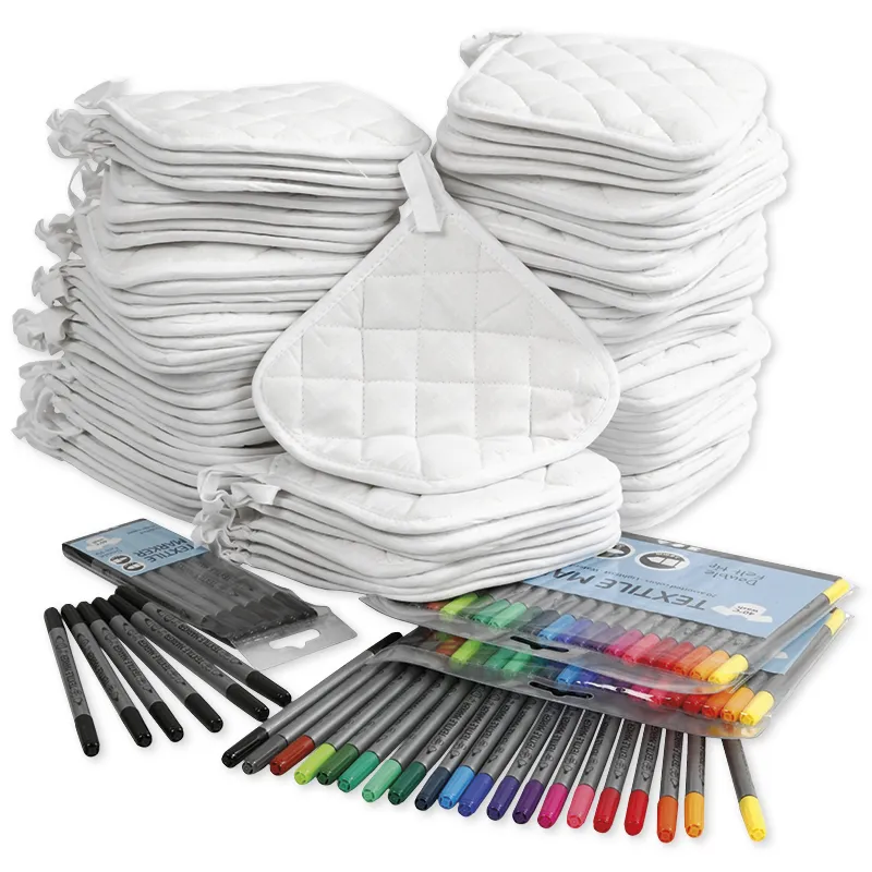 Bastelset "Topflappen bemalen", 152-tlg.