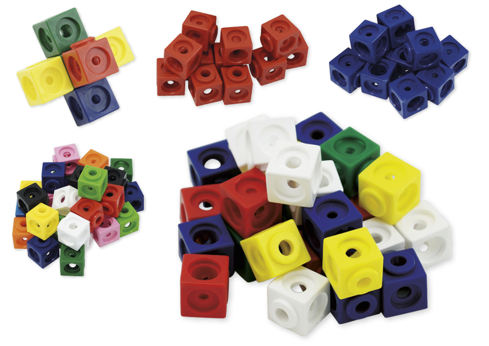 Hagemann Set Steckwürfel, 1,7 cm, 100 Stück im Polybeutel