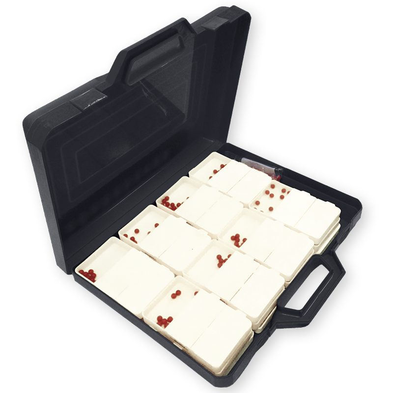 Whisper-shake box klass set vit, 24 delar i ett fodral