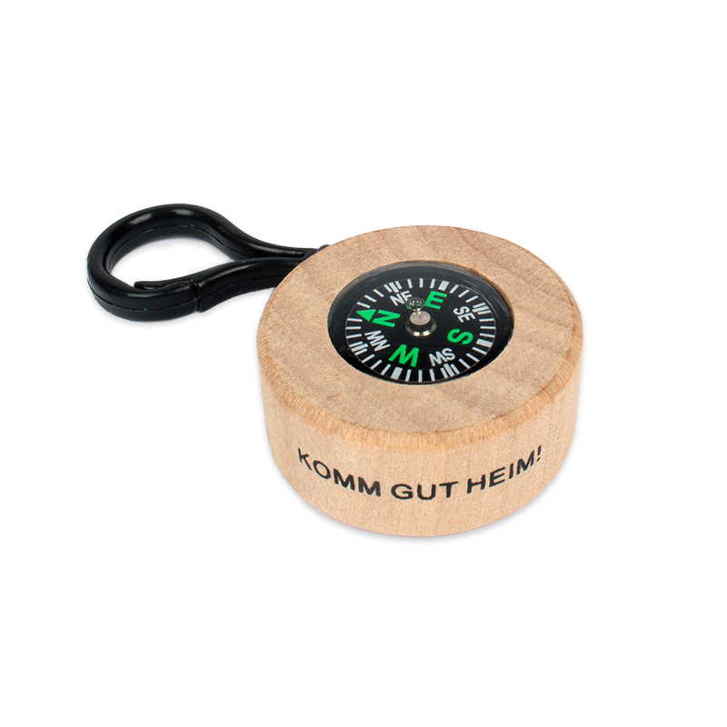 TimeTEX Kompass aus Holz, 45 mm ø, 1 Stück