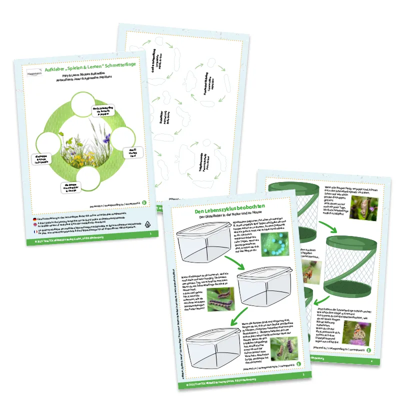 Aufkleber „Schmetterlinge", 227-tlg.