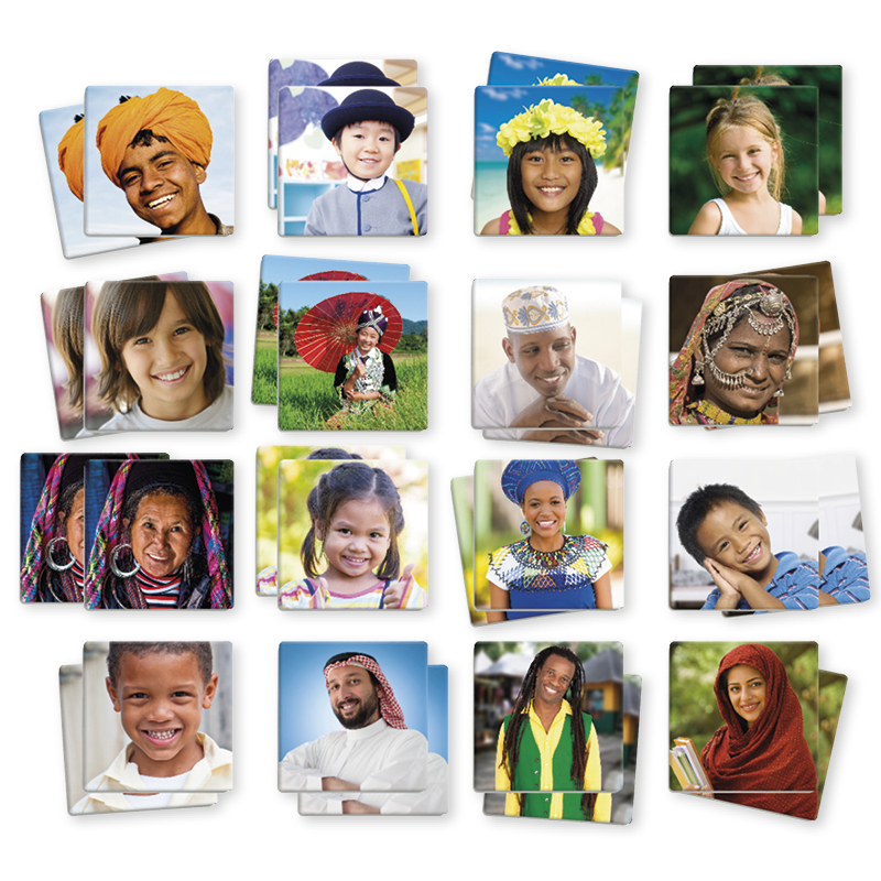 Maxi memo spel olika kulturer, 34 delar.