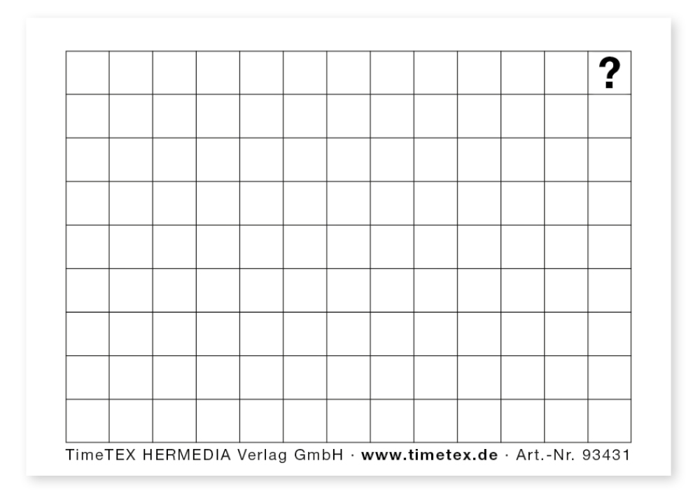 Tomma inlärningskort, A8 vit, 100 st
