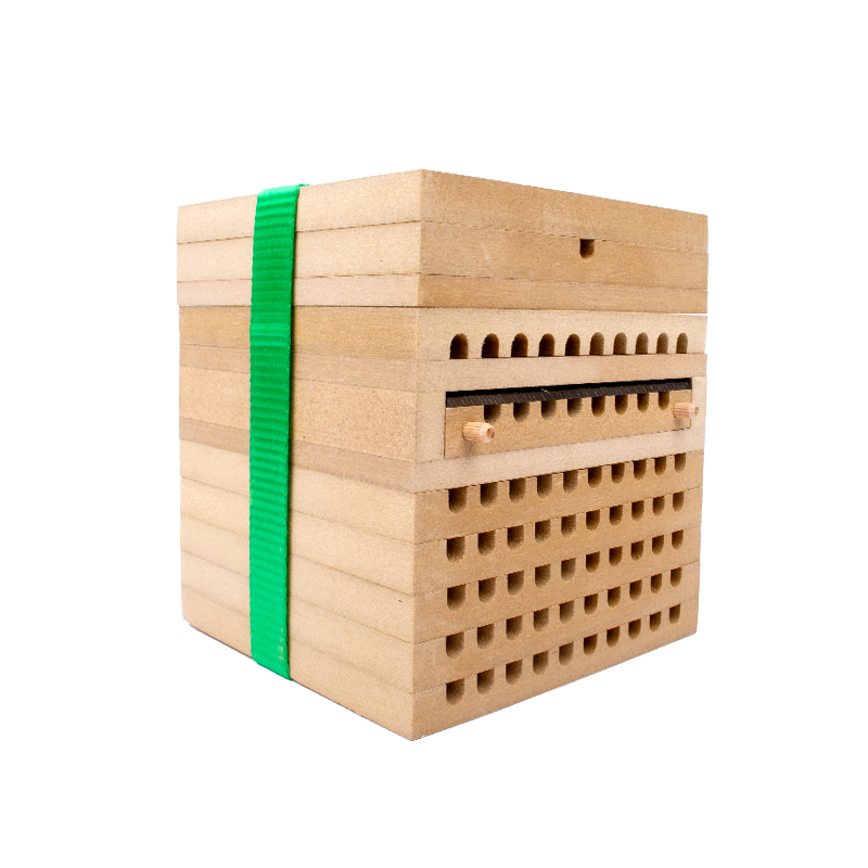 Pädagogischer Nistblock mit Beobachtungsschublade, 4-tlg.