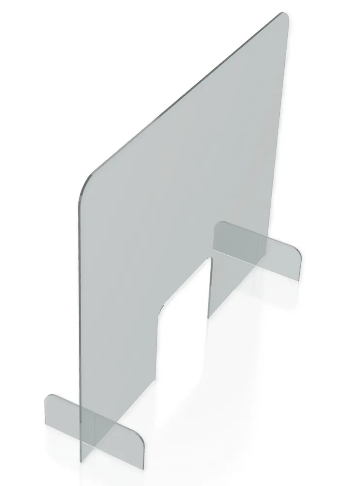 Hygiëne-beschermwand Standard XL voor tafels, met uitsparing