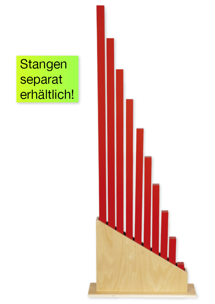 TimeTEX Ständer für die Roten und Numerischen Stangen "Montessori Premium"
