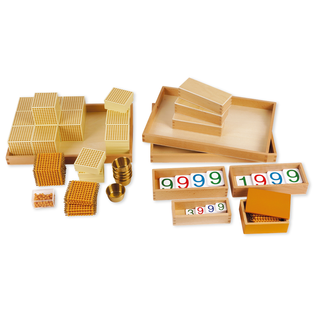 Hagemann TimeTEX Goldenes Perlenmaterial, Komplettsatz "Montessori Premium"