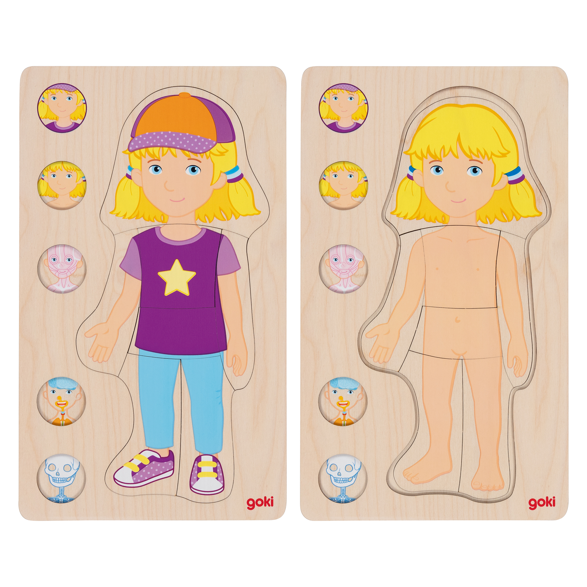 Schichten-Puzzle "Körper Mädchen", 29-tlg.