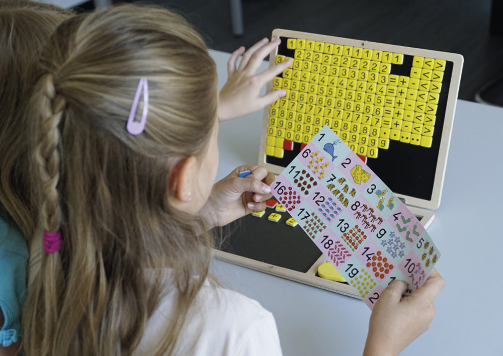 Foldecomputer regne klassesæt, 8 dele, i æske