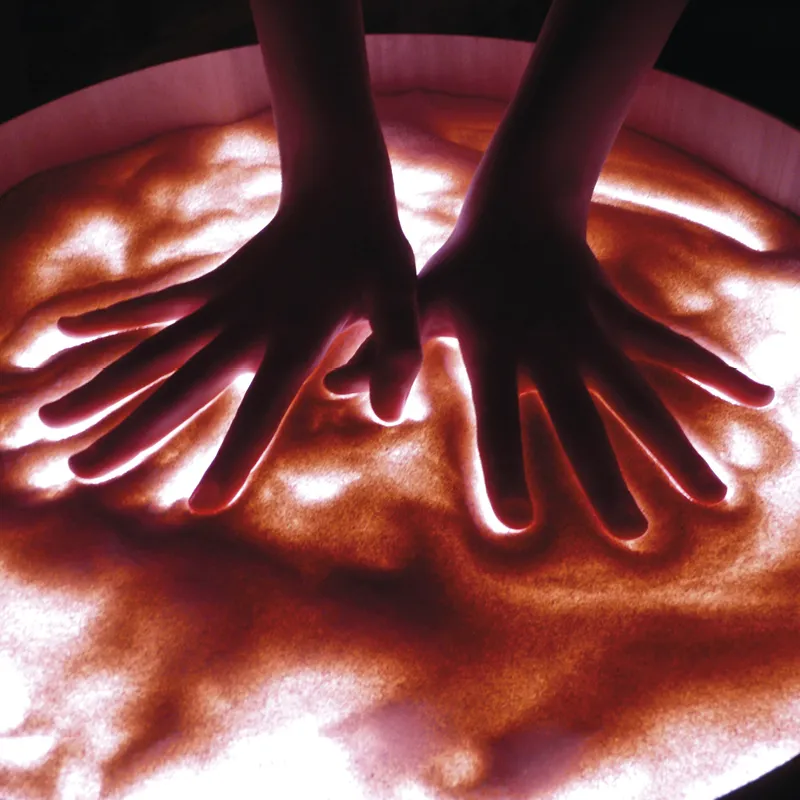 Leuchtkübel "Regenbogen", ca. 47 cm ø