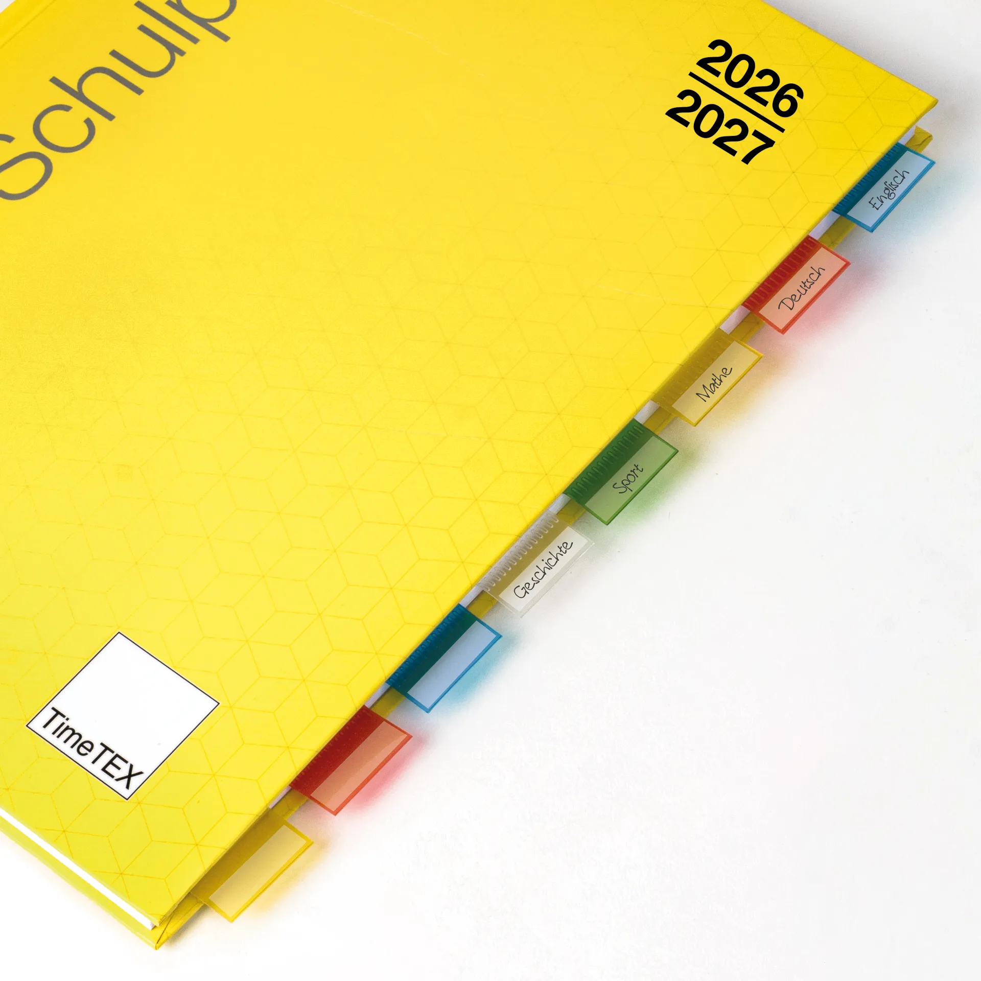 Systeem-schoolplannerset 2026/2027 A5-plus, geel