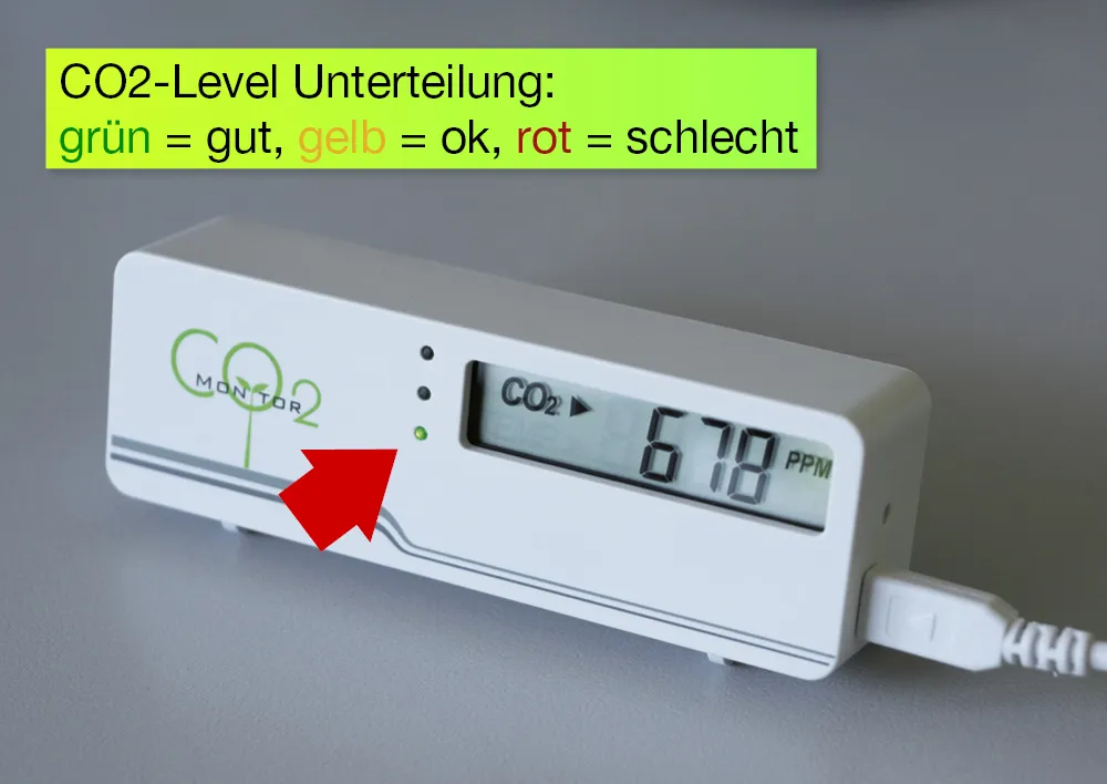 Luftkvalitetsmätare CO2 "Compact"