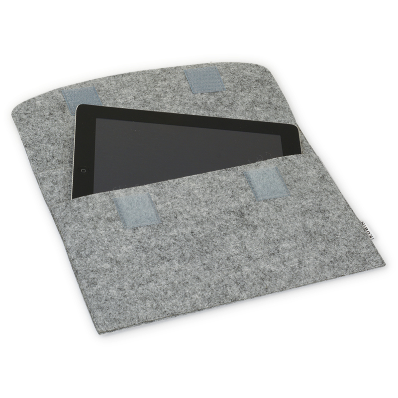 TimeTEX Tablet-Hülle aus Filz mit Einstecktasche, 30x20 cm