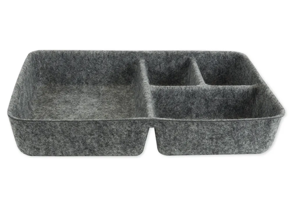 Bordarrangör "Filzi" av filt, grå