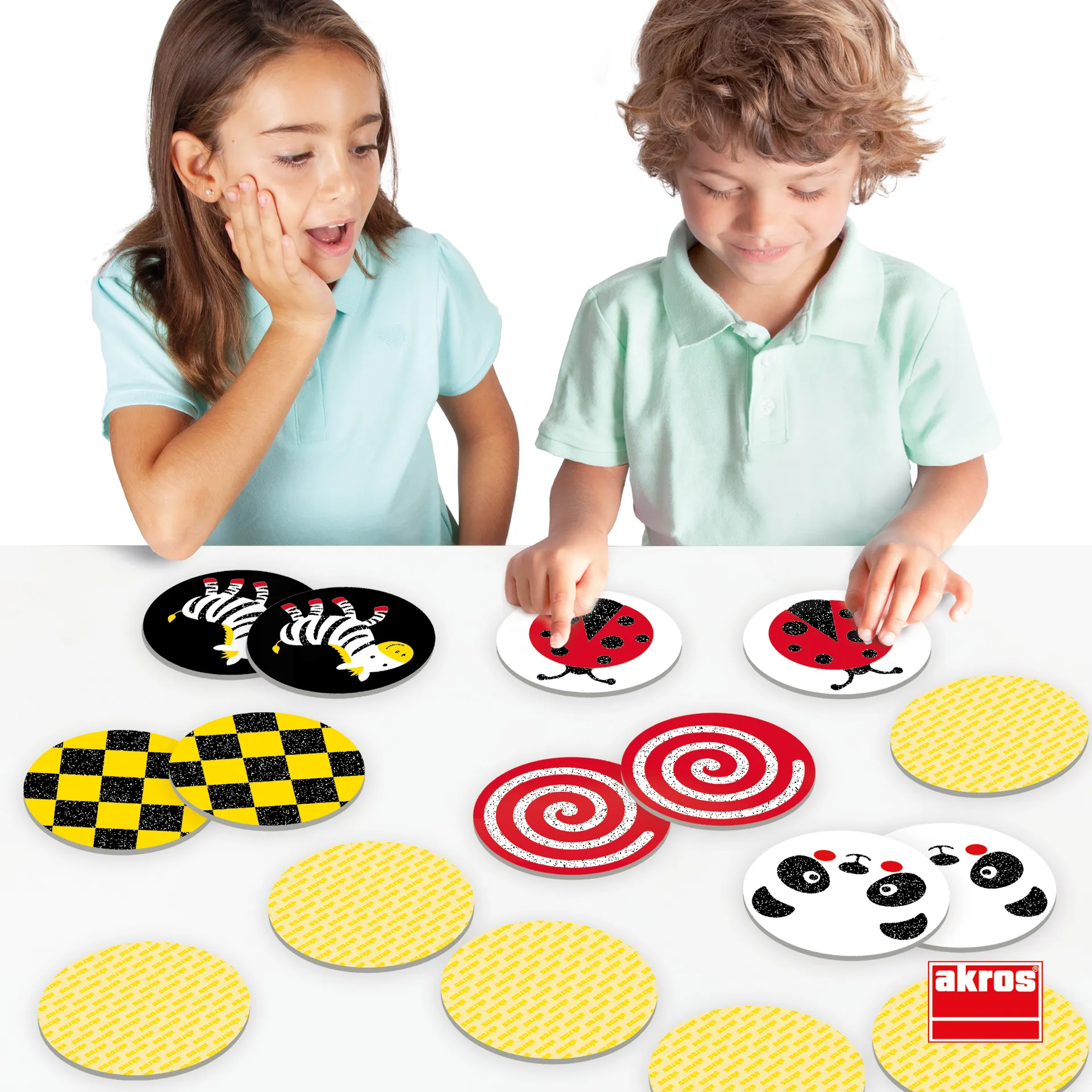 Memospiel "visuell und taktil", 34-tlg.