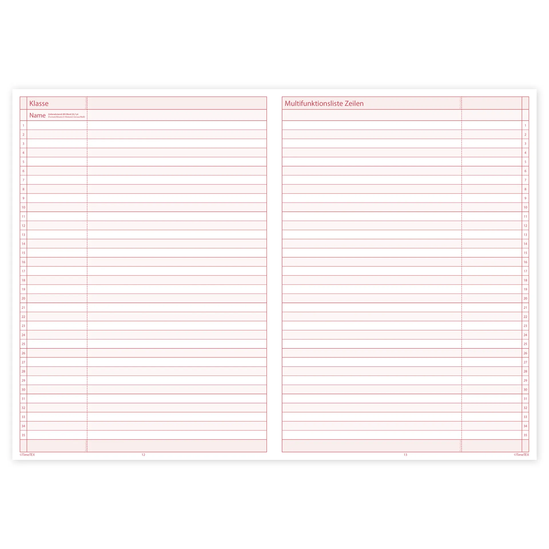 TimeTEX Referendar-Heft A4