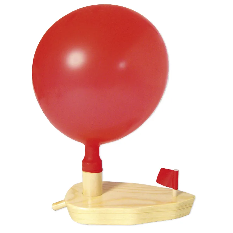 Luftballon-Boot aus Holz