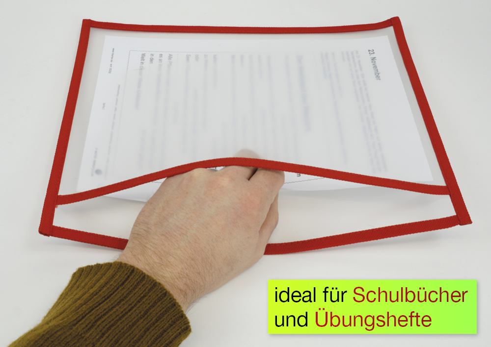 Buzunare pentru învățare și colectare A4 plus, pe orizontală, cu bordură colorată, 10 bucăți Buzunare pentru învățare și colectare A4 plus, pe orizontală, cu bordură colorată, 10 bucăți