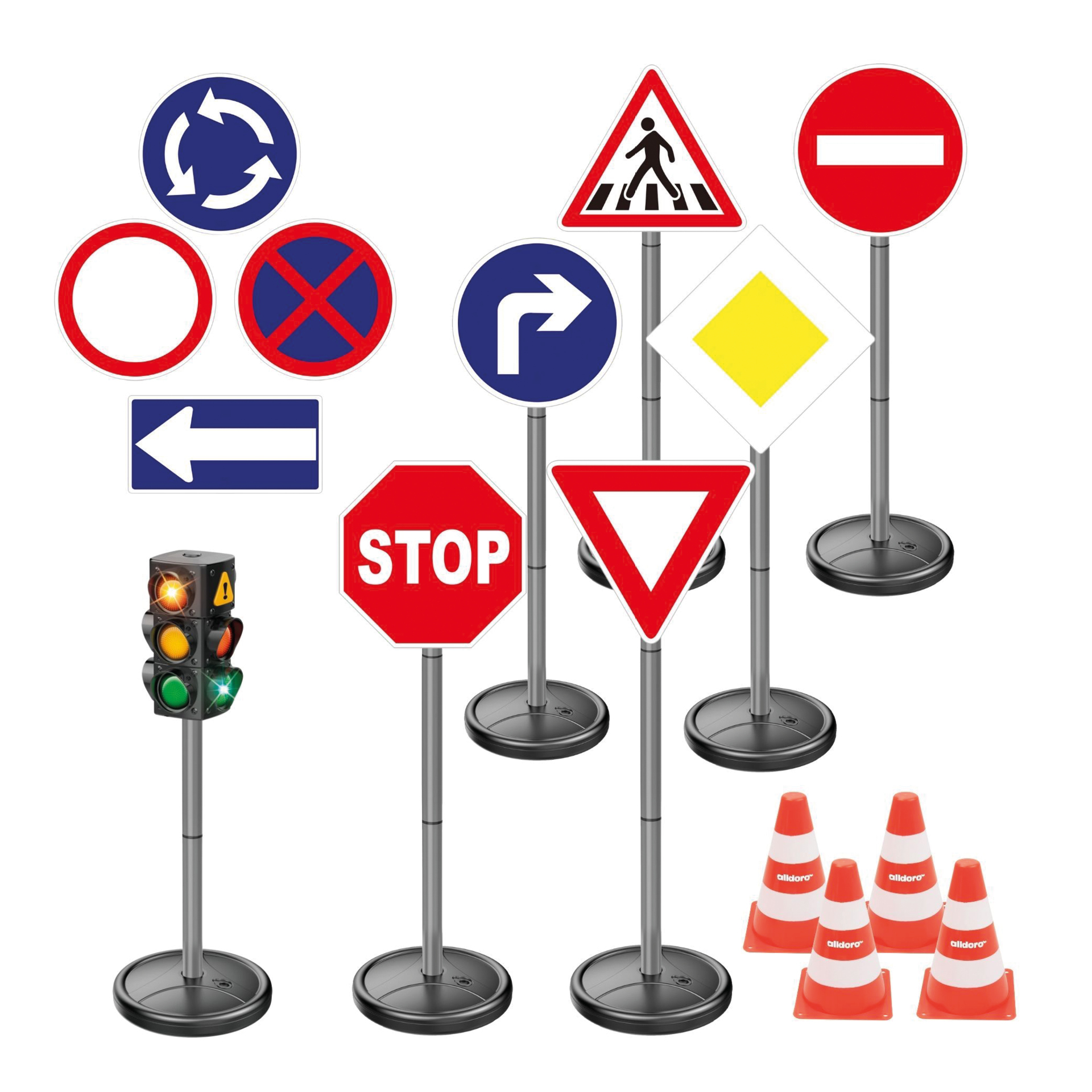 Set "Verkehrszeichen" XXL, 49-tlg.