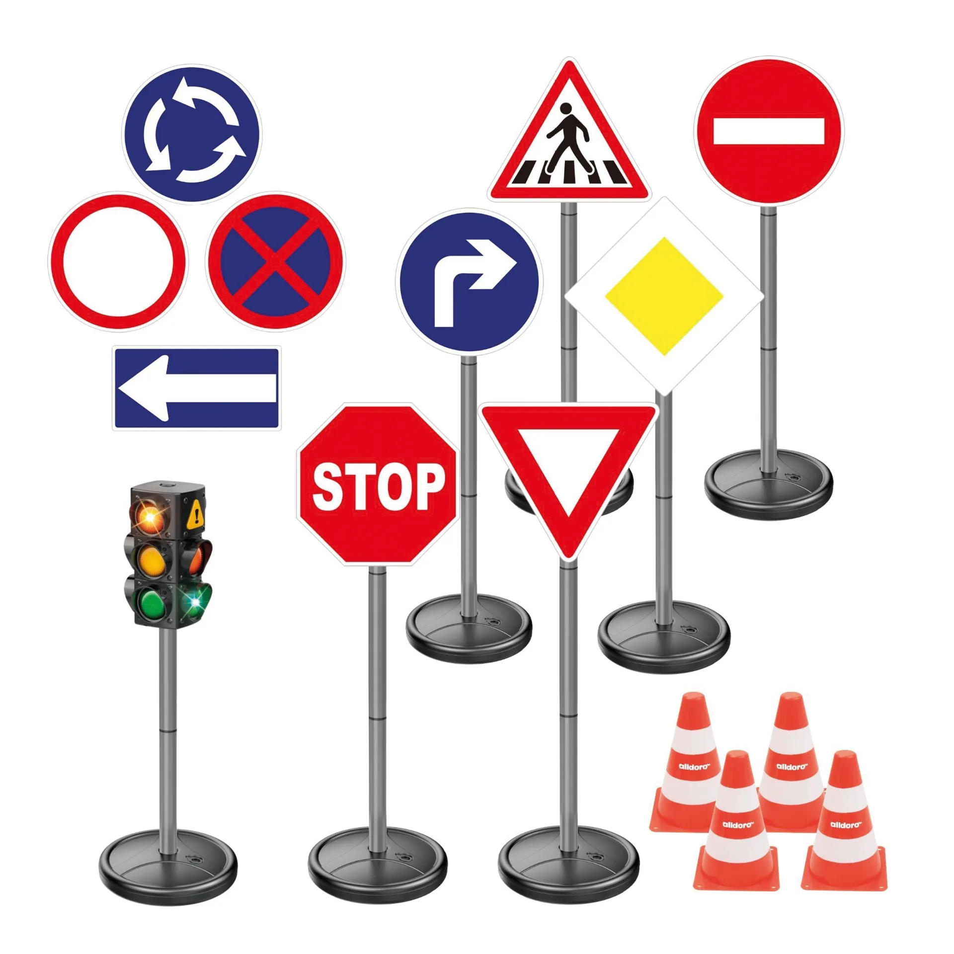 Set "Verkehrszeichen" XXL, 49-tlg.