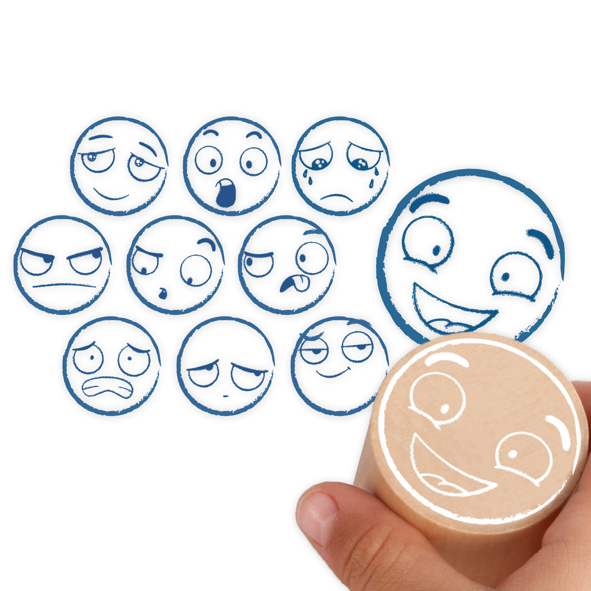 Känslingsstämpelsats XL 10 st, i kartong