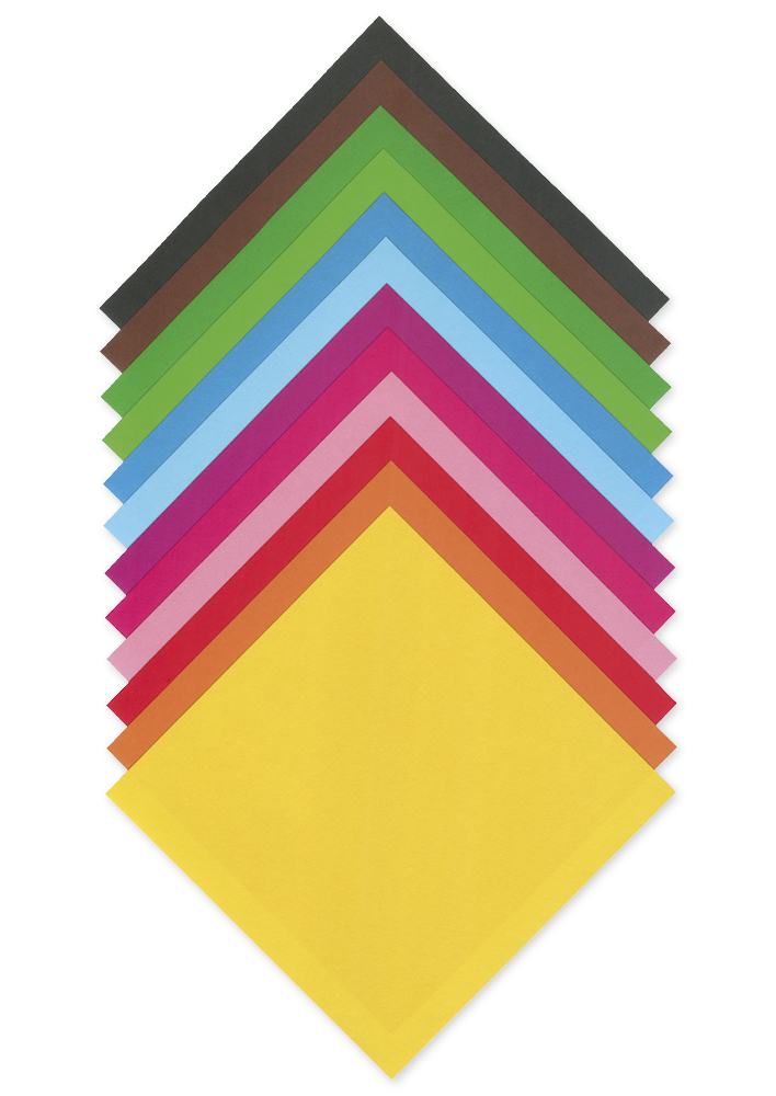 Faltblätter aus Origamipapier 13x13 cm, 96 Blatt
