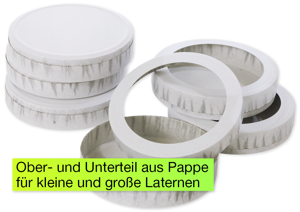 Käseschachteln groß 15,3 cm ø, 10 Paar