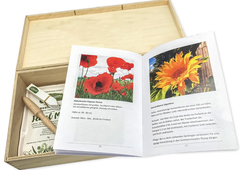 Saatgut-Box "Gartenbox für Kinder", Set 1, 67-tlg.