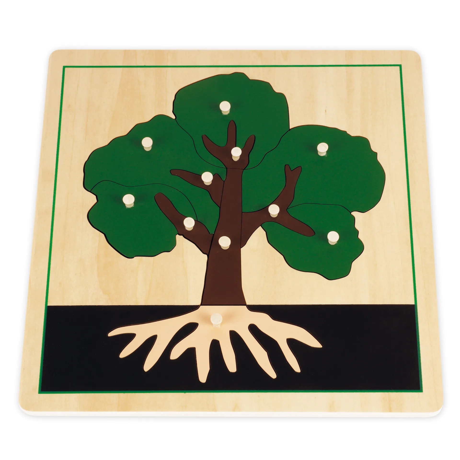 TimeTEX Set Botanische Puzzle mit Kasten "Montessori Premium"