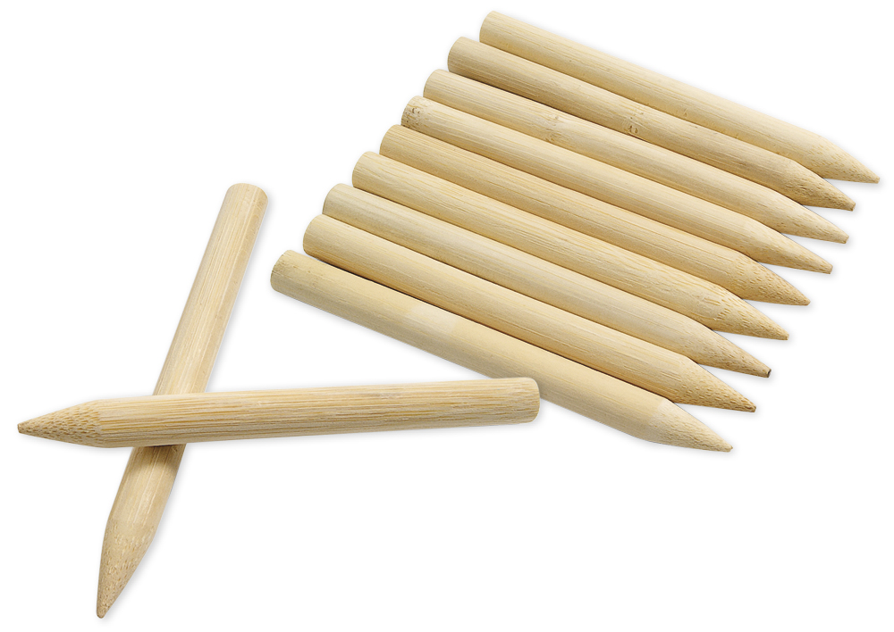 Holzstäbchen für Kratzpapier, 48-tlg.