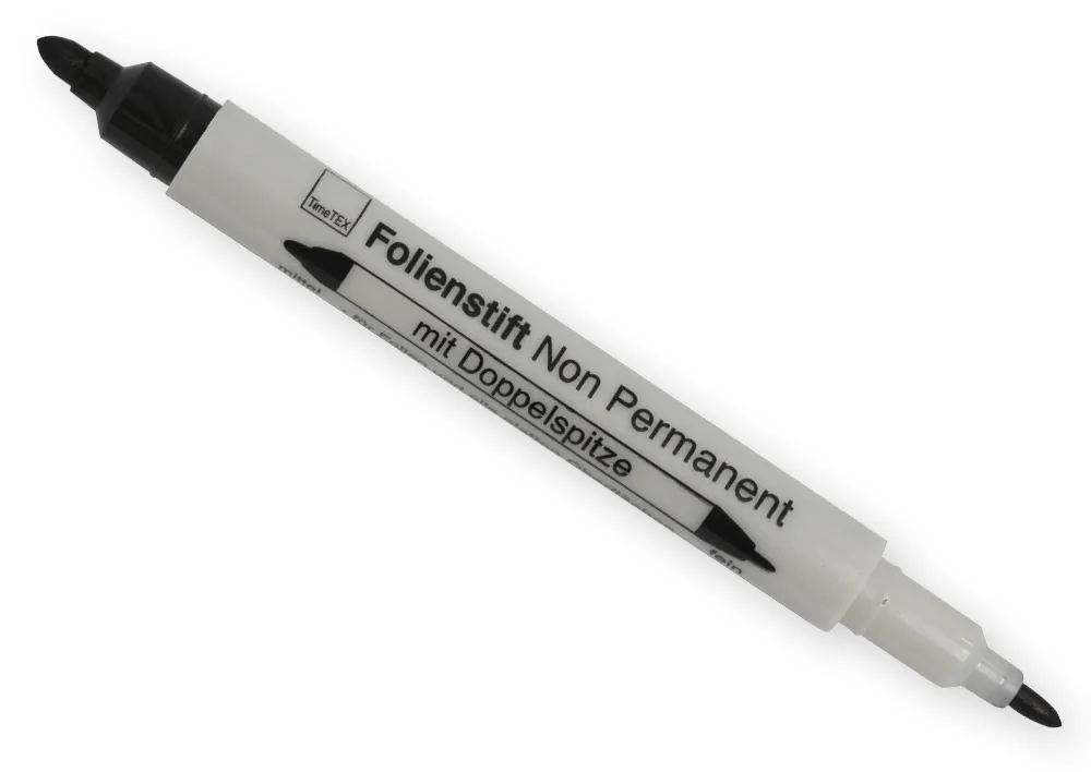 TimeTEX-Set Folienstifte mit Doppelspitze, 4-tlg., non Permanent - abwischbar