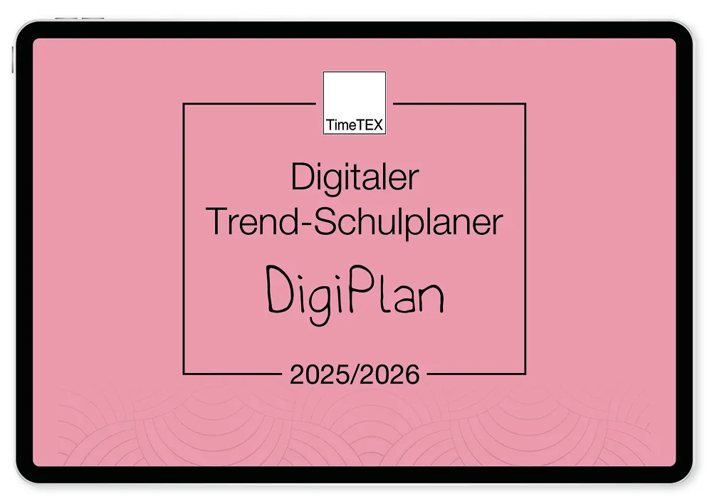 TimeTEX Digitaler Trend-Schulplaner DigiPlan 2025/2026, flamingo