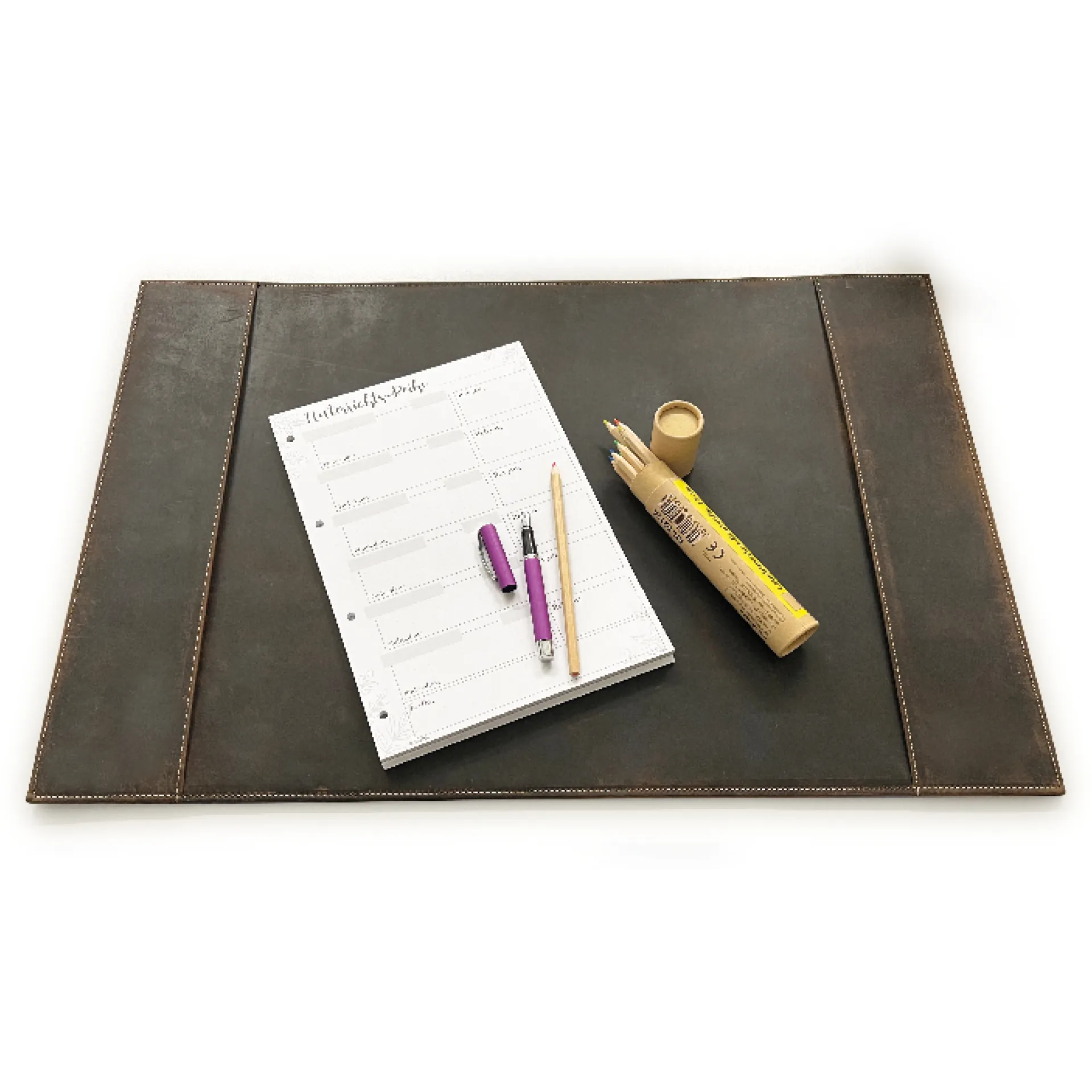 Bureau-onderlegger van zadelleer, ranger-antiek