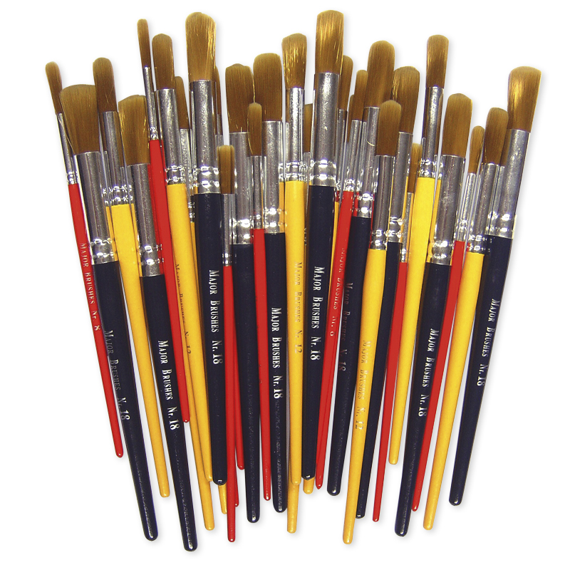 TimeTEX Set Pinsel für Acrylfarben, 30-tlg.