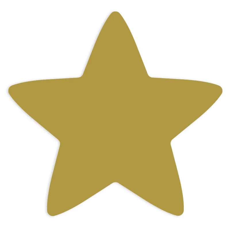 Siebdruck-Stempel "Perpetuum" rund "Stern goldfarbig"