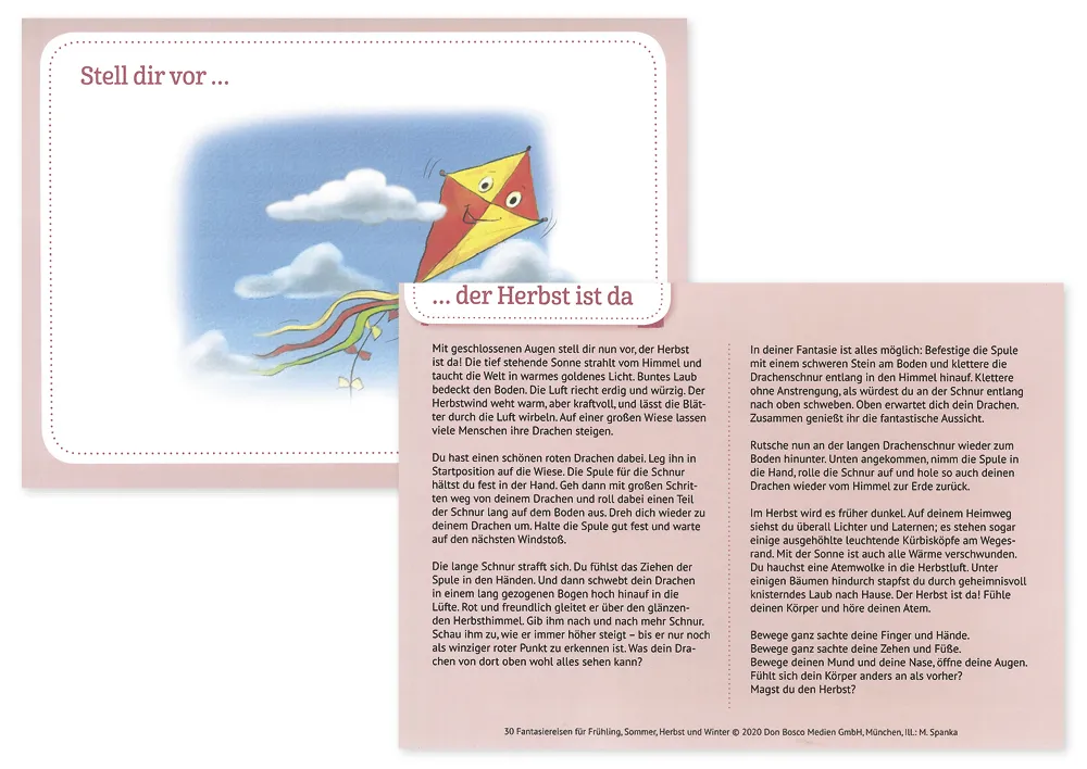 Karten-Set "30 Fantasiereisen für Frühling, Sommer, Herbst und Winter"