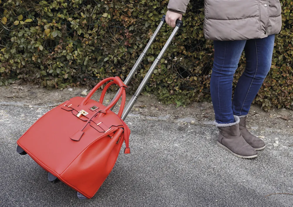 TimeTEX Handtaschen-Trolley "Bella", rot