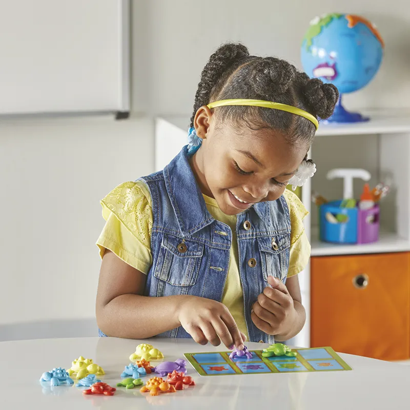 Sortier-Spiel "Sensorische Schildkröten", 46-tlg.