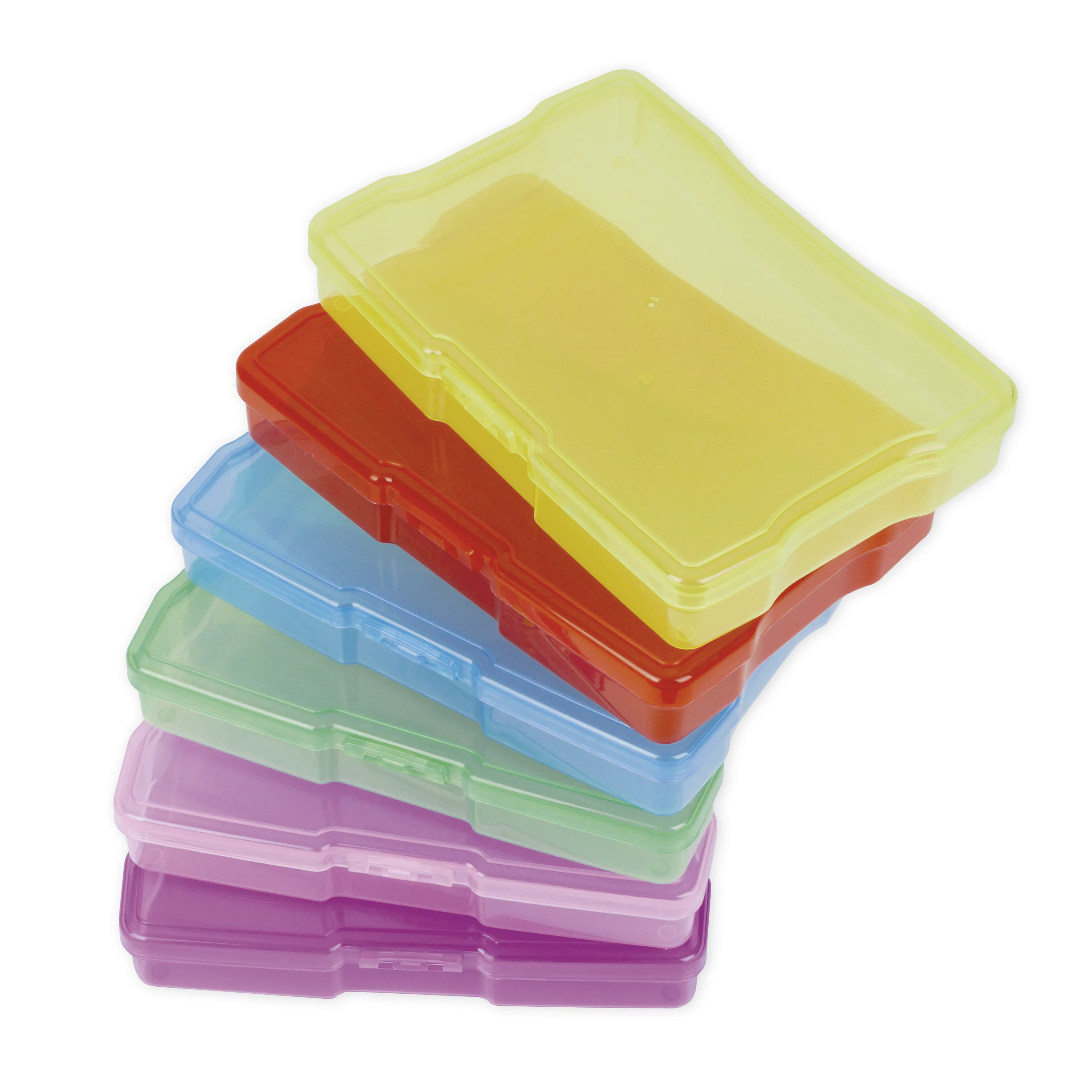 Lot de 13 boîtes de rangement en plastique coloré TimeTEX
