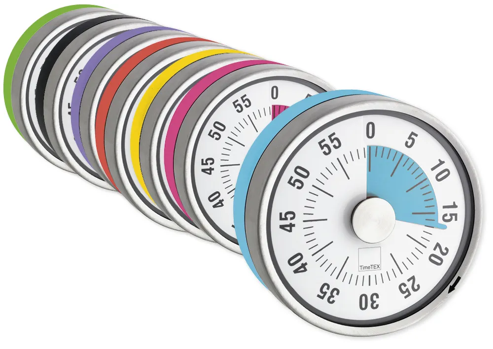 Minuteur coloré automatique, compact et magnétique