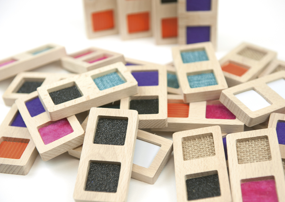 Tast-Domino "Textur", 29-tlg. Tast-Domino "Textur", 29-tlg.